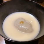 御料理 光安 - そばがき・・これも定番ですけれど、美味しい。