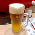 立ち食い鮨 鈴な凛 - 生ビール