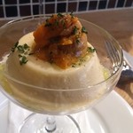 ビストロラドレ - とうもろこしのプリン北海道産ウニ添え