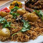 スプーンソング - インディカ米のビリヤニ。こんなにキレイになるもんですね。