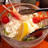魚竹 - 蟹と新玉葱のサラダ