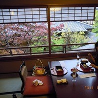 東京 芝 とうふ屋うかい - 個室からの紅葉