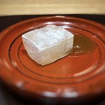 やまぐち - 青梅の葛よせ、青梅のジャム添え