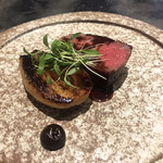 レストラン 高津 - 牛肉、新玉ねぎ、黒にんにく