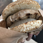 自由が丘バーガー - チキンバーガー アップ