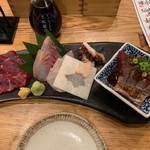 夜ノ焼魚 ちょーちょむすび - 【お造り3点盛り…1,580円】◎2019/6