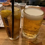 夜ノ焼魚 ちょーちょむすび - 【ビールとノンアルレモンサワーで乾杯！】2019/6
