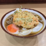 そばの神田 東一屋 - 野菜かき揚げそば＋生たまご♡