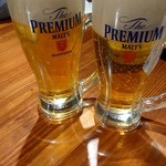 炭火焼肉ぐら - 生ビール(プレモル)580円