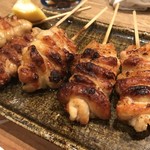 炭火焼鳥 きち蔵 - 阿波尾鶏皮