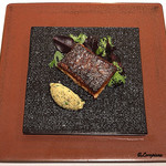 カーサ・デル・チーボ - 桜鱒の腹須の燻製仕立 Bagnetto Verd 添え