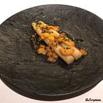 カーサ・デル・チーボ - ﾎﾜｲﾄｱｽﾊﾟﾗのﾑﾆｬｲﾔと北海道産のﾊﾞﾌﾝ海胆