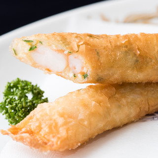 ◆Delicious long spring rolls with the No.1 repeat rate of plump shrimp