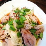 炭火焼肉 ほんけぜろ  中目黒 - コブクロ刺はさっぱり。食感がいい。