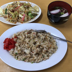 やすかば食堂 - 料理写真:焼めし@540+野菜炒め@330