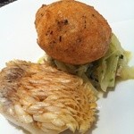 スゥリル - 甘鯛の鱗焼きと白子のフリット