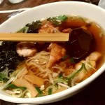 Shanhai Karyuu - 【2019.6.21(金)】セットの鶏肉揚げのせラーメン