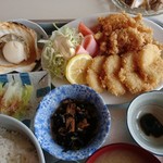 正立食堂 - いつもの    ☆☆ホタテフライ定食  1800円