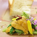 Takasegawa Maki - 瀬戸の赤雲丹と京壬生菜のソテー