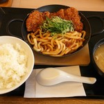 Katsuya - カレーうどんカツ定食。