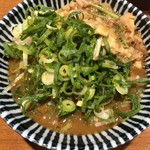 寿製麺 よしかわ - 九条ねぎめしに鮪スープぶっかけ
