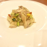 ラガッツァ - 
      夏野菜のリゾット  削ったフォアグラがけ
      