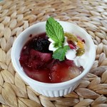 デザートの杏仁豆腐です。(2019年6月)