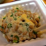 新蔵 - 鯖塩焼き定食（600円）＋納豆（80円）
