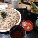 Nihombashi Karari - ざるそばとミニ天丼セット 1,000円（税込）