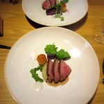 KOTARO Hasegawa DOWNTOWN CUISINE - 近江牛イチボのステーキ