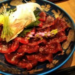 手打ち十割そば 振甫町 縁 - 鯨刺し身