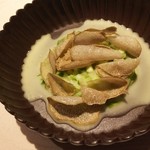 ヒカリヤ ニシ - アスパラとセロリのリゾット