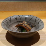 日本料理 幸庵 - 天然鰻の唐揚げと白焼き煮のひじき和え