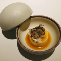 レストランエール - 玉子掛けご飯　ライスプリン　おこげ　黒トリュフ　卵黄