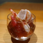 日本料理 幸庵 - 車海老ジュレがけ