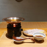 日本料理 幸庵 - 鱧のしゃぶしゃぶ