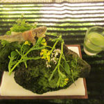 ランベリー - 稚鮎を蓼のソースでいただきます