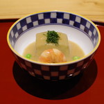 かまくら和久 - 前菜：賀茂茄子の利休餡掛け