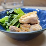 家庭料理 小川 - 鶏と青菜