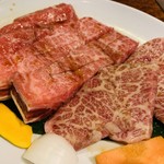 焼肉 白雲台 - 特選盛り合わせ。