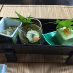 日本料理 華厳 - 先付け　季節の3種