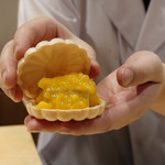 銀座 しのはら - フォアグラ最中