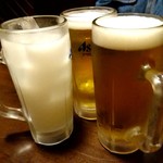 たべてや座間巣 - スーパードライとカルピス
