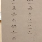 鮨 なんば - この日のメニュー