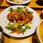 鳥どり - 夏野菜と油淋鶏