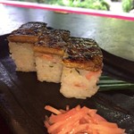 うどん本陣 山田家 - 鯖寿司は 山田家さんの看板メニューのひとつ
      こちらへ来るなら是非にとも