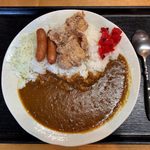 居酒屋 八天将 - 唐揚げウインナーカレー ¥550