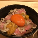 はらまさ - いっぱいのせにさらに卵黄^_^