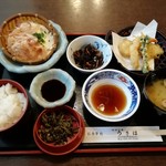 お食事処うきは - ザル豆腐定食です。(2019年6月)