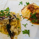 リストリア・ジラソーレ - 鮮魚のラグーソース 自家製タリオリーニとラザーニャ・アル・ボロニェーゼ